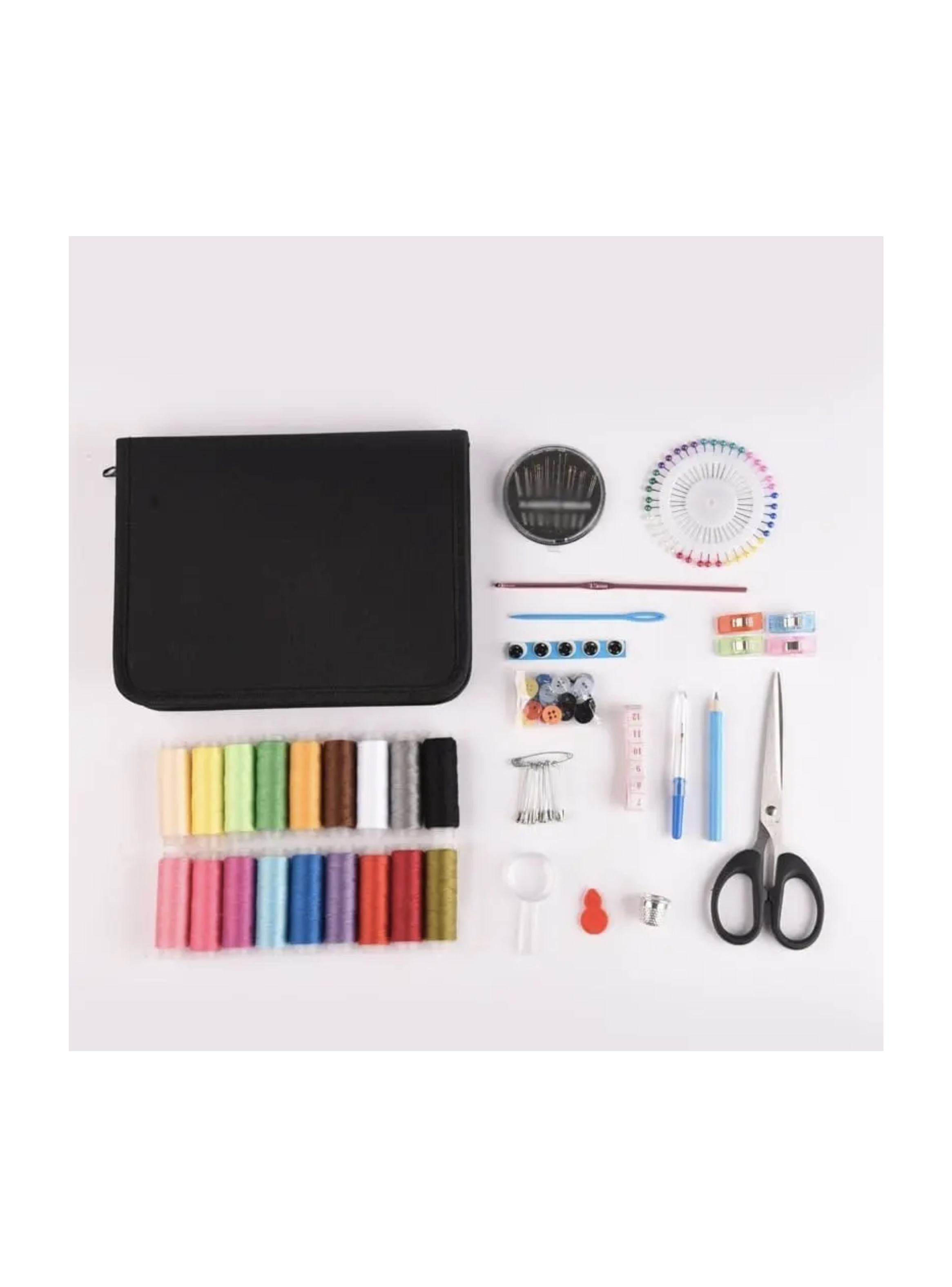 Set De Costura Costurero Full Completo Con Estuche 200 Pcs-5