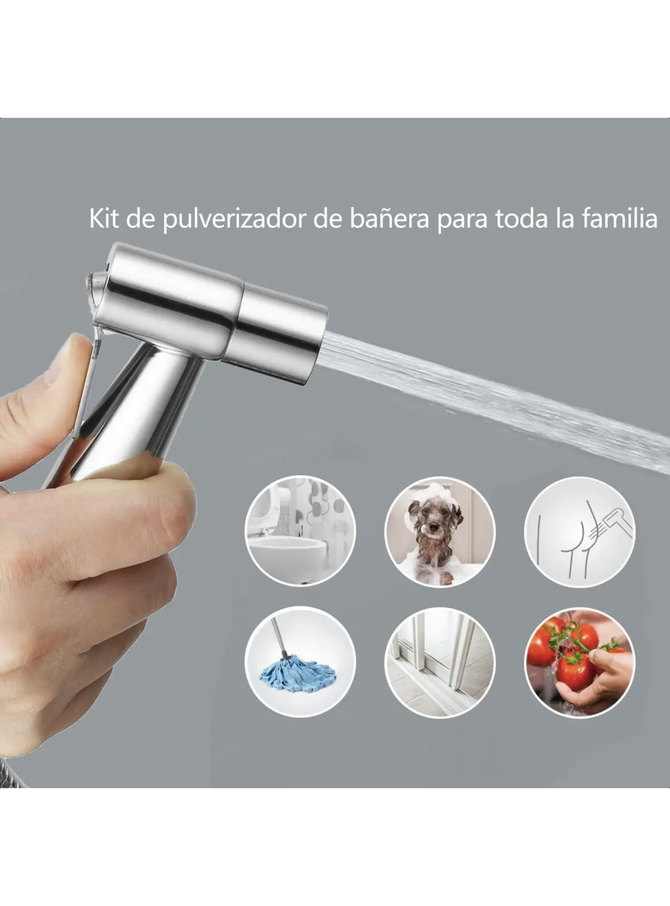 Ducha Bidet Arabe Juego Completo Inodoro Acero Inoxidable-3