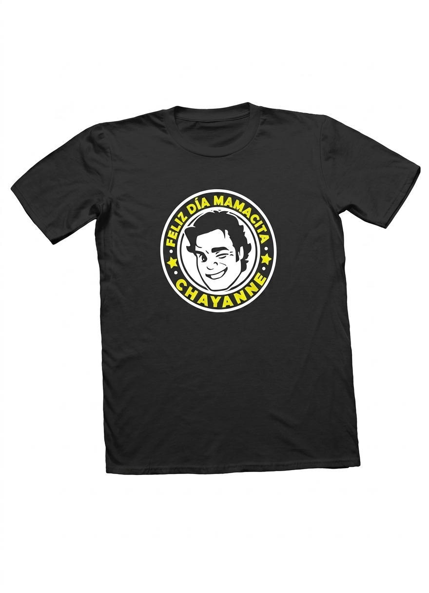 Polera Chayanne Feliz Día Mamacita Estampada 100% Algodón Estilo Mamá-0