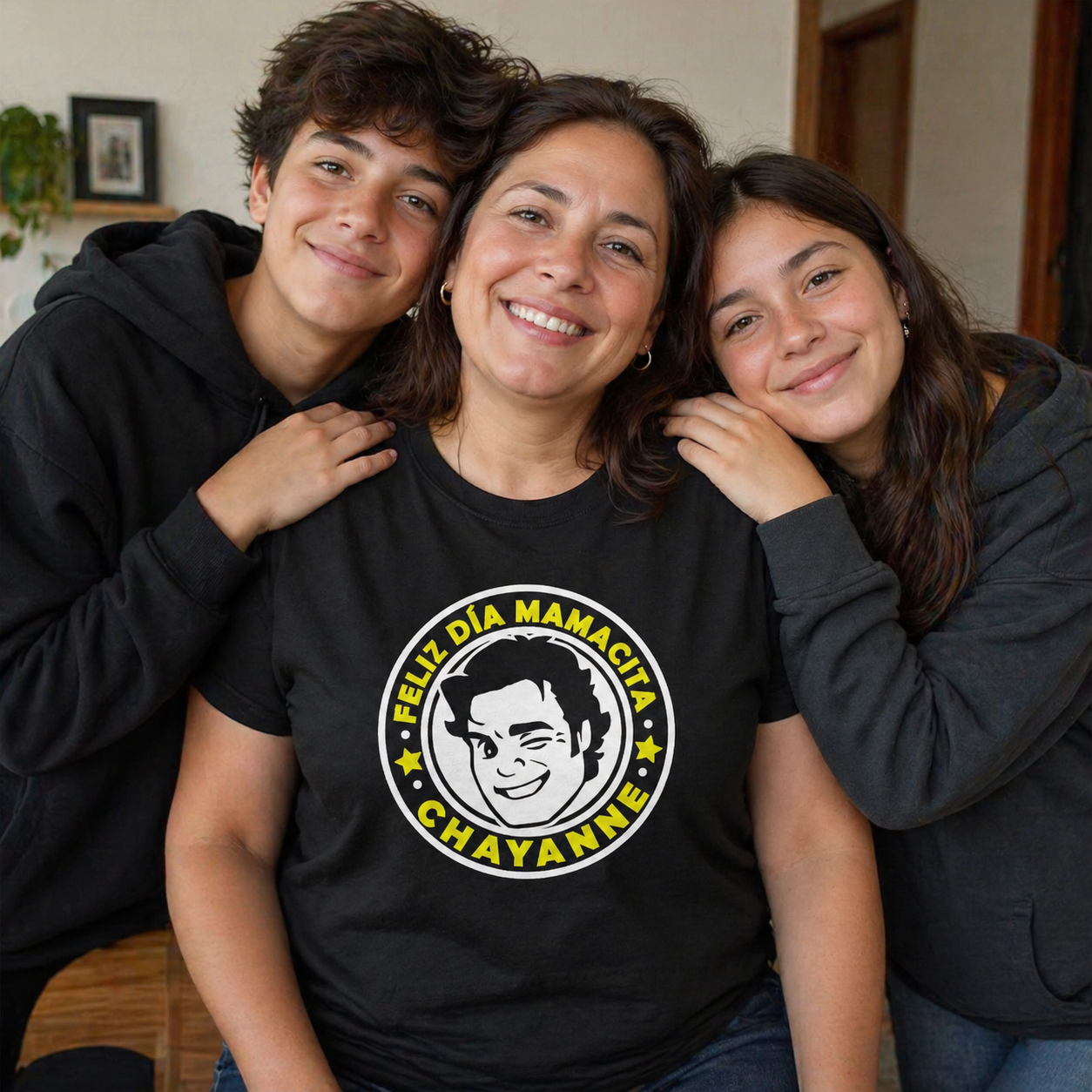 Polera Chayanne Feliz Día Mamacita Estampada 100% Algodón Estilo Mamá-4