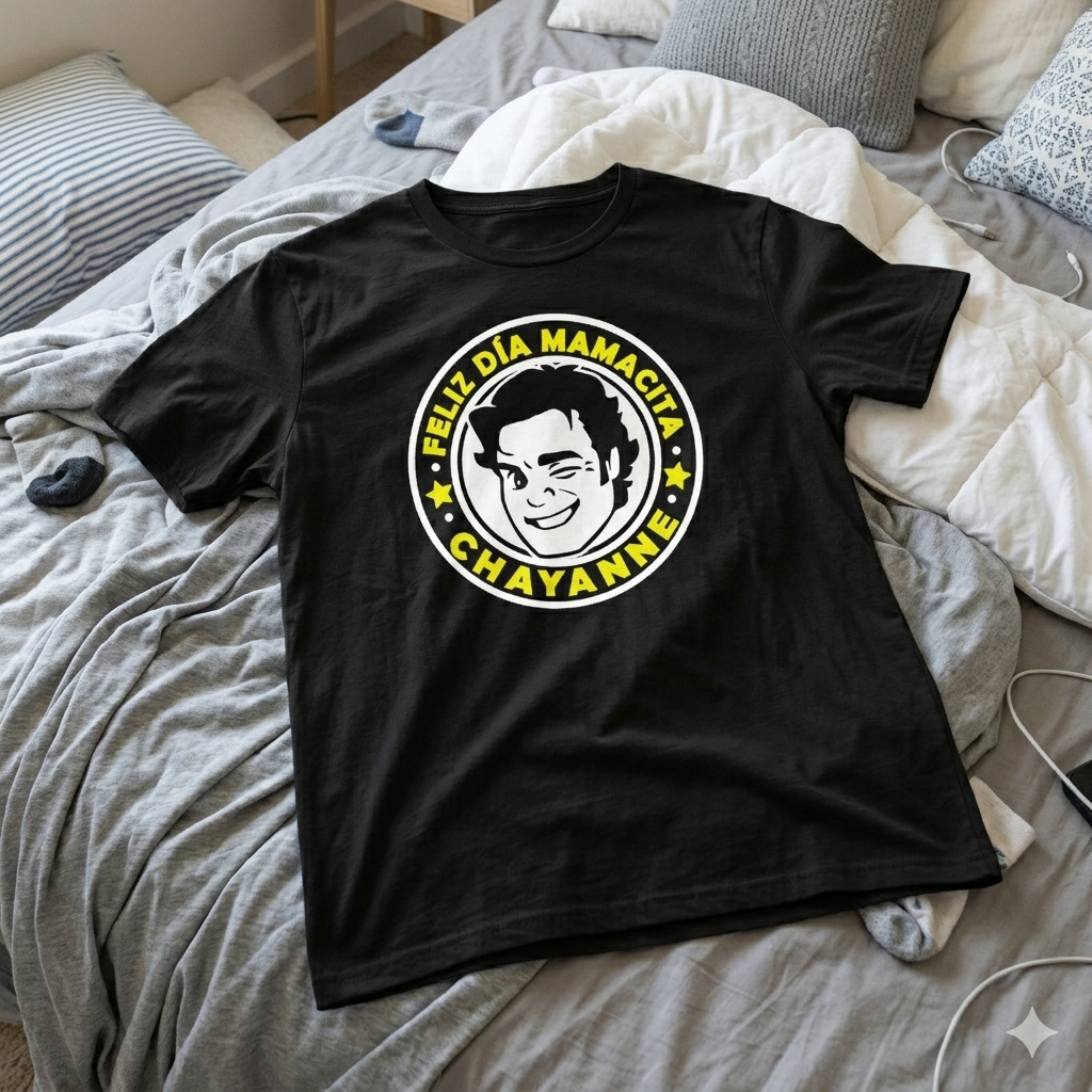 Polera Chayanne Feliz Día Mamacita Estampada 100% Algodón Estilo Mamá-5