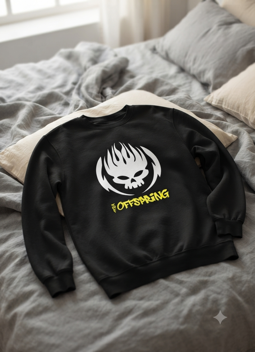 Polerón Negro The Offspring Estampado Estilo Punk Rock-4