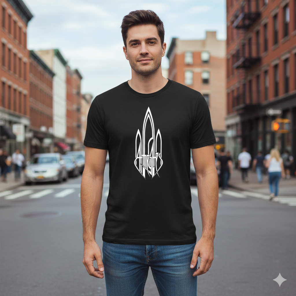 Polera Negra At The Gates Estampada 100% Algodón estilo Rock-2