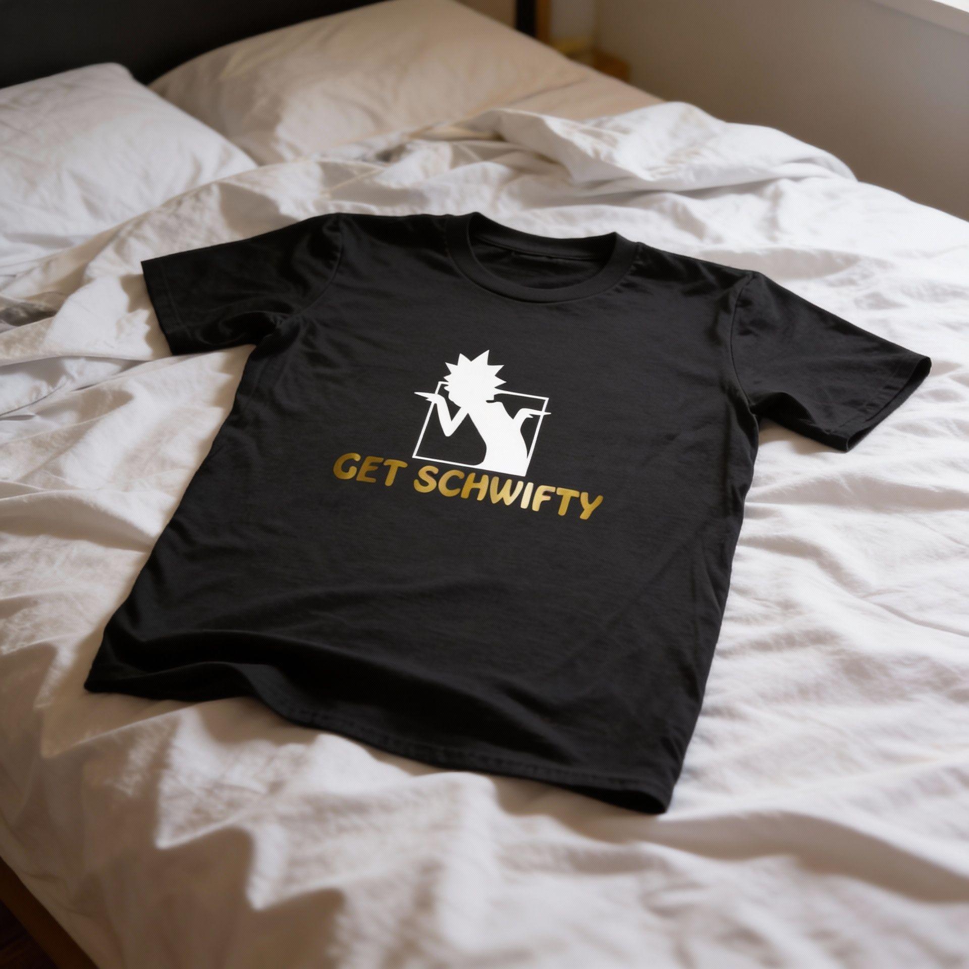 Polera Negra Rick And Morty Get Schwifty Estampada 100% Algodón Estilo Multiversal-5