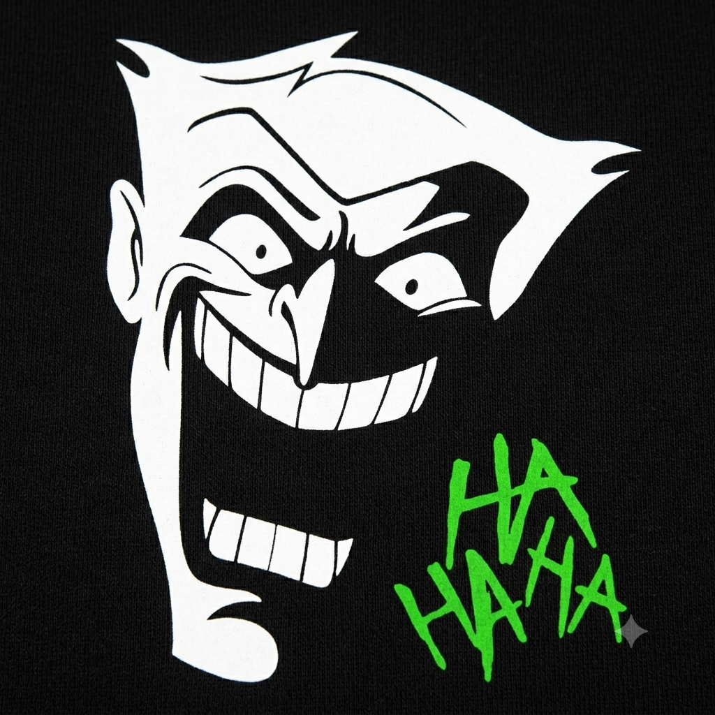 Polerón Negro Joker Serie Batman Estampado Estilo DC Comics-1