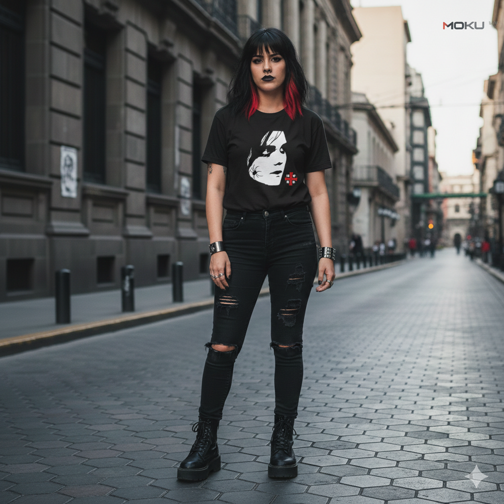 Polera Negra Gerard Way My Chemical Romance Estampada 100% Algodón Estilo Rock-5