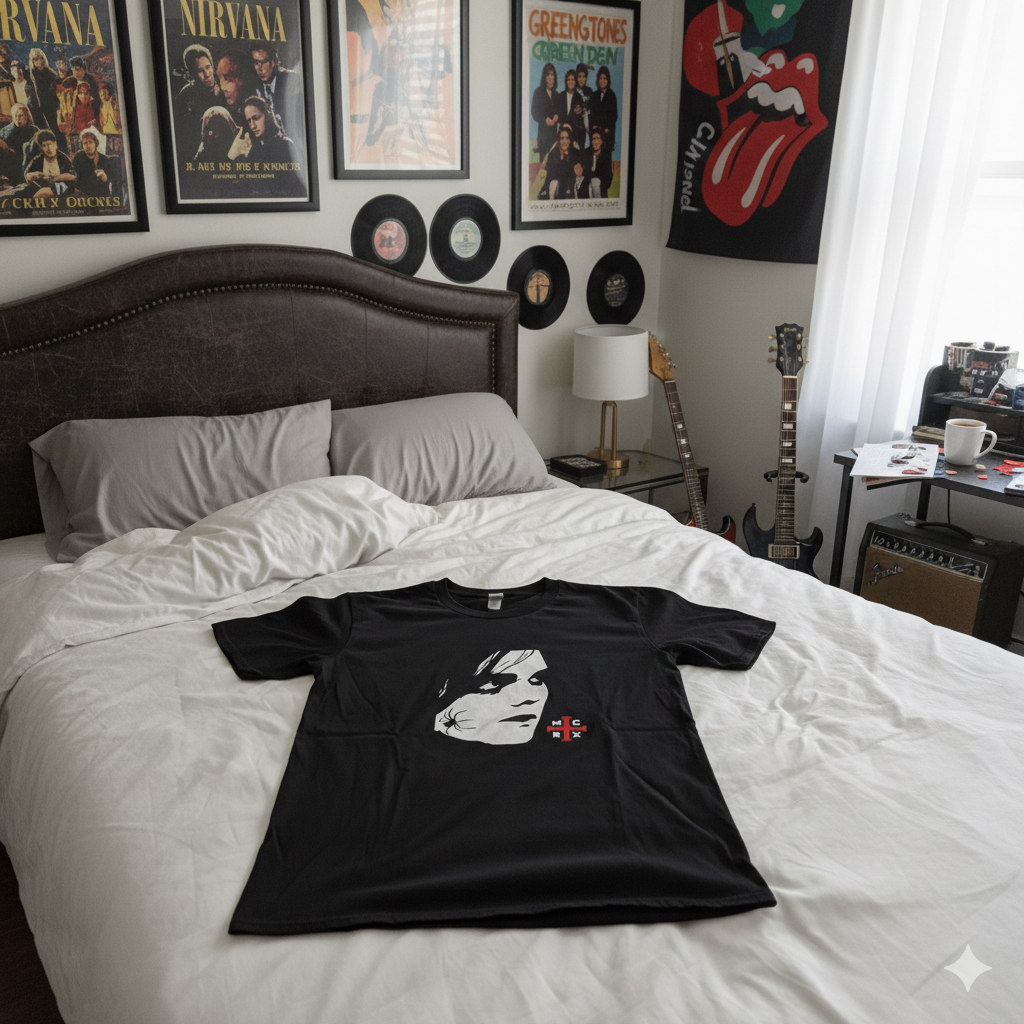 Polera Negra Gerard Way My Chemical Romance Estampada 100% Algodón Estilo Rock-6