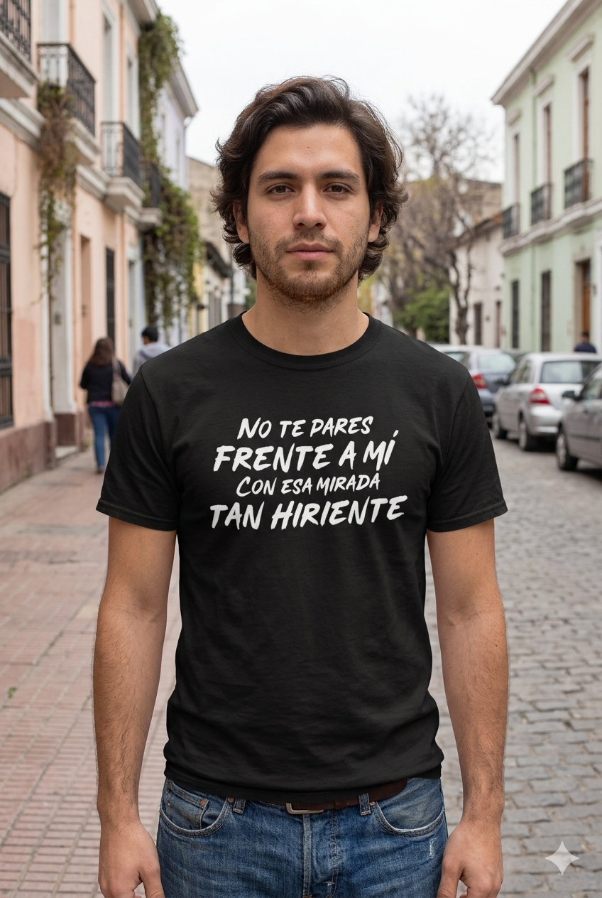 Polera Negra Los Prisioneros No te Pares Frente A Mí 100% Algodón Estilo Rock-4