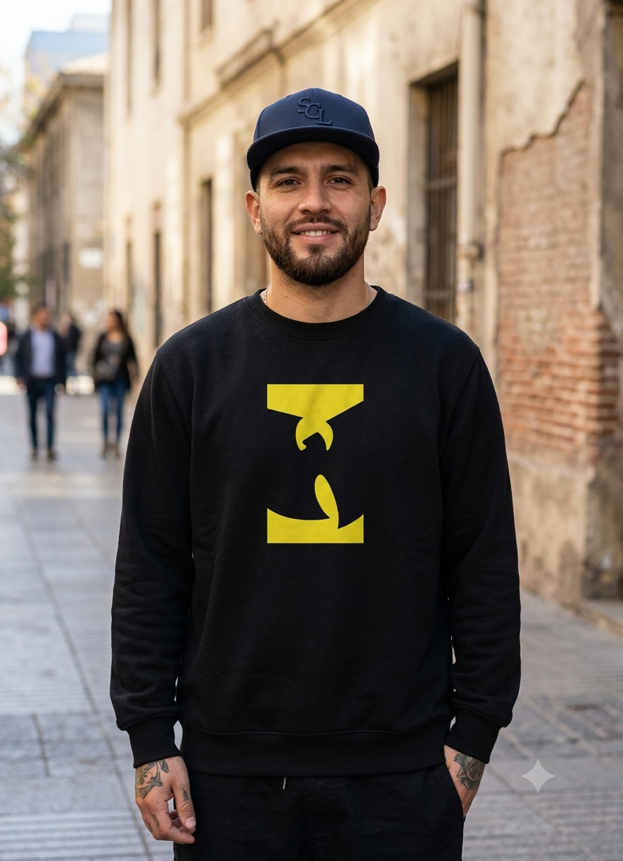 Polerón Negro Wu-Tang Logo Estampado Estilo Hip Hop-2