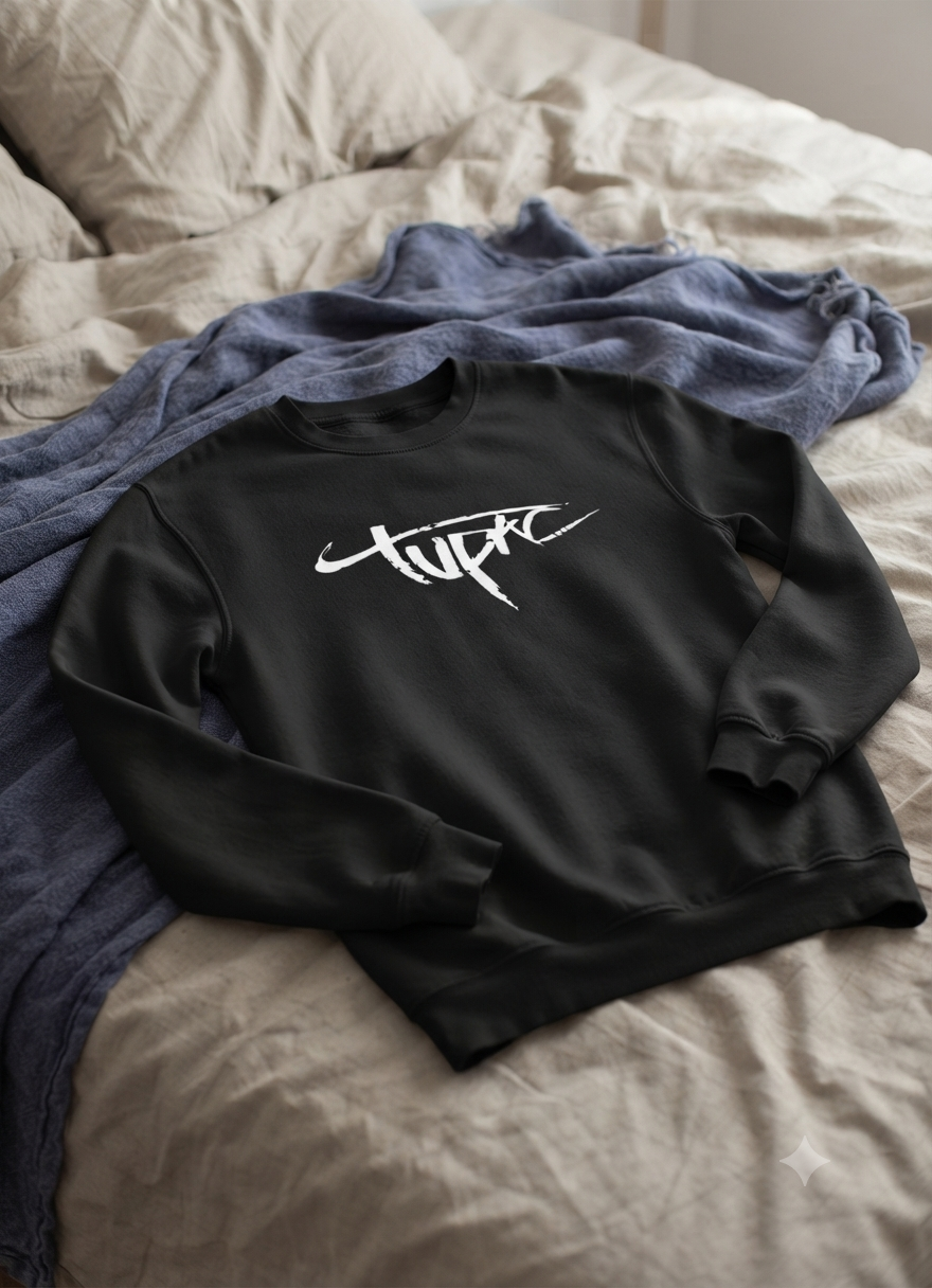 Polerón Negro Tupac Estampado Estilo Hip Hop-4