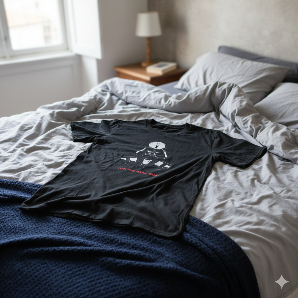 Polera Negra Star Wars Join The Dark Side Darth Vader Estampada 100% Algodón Estilo Películas-5