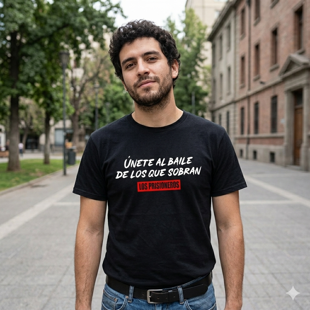 Polera Negra Los Prisioneros Únete Al Baile Estampada 100% Algodón Estilo Rock-2