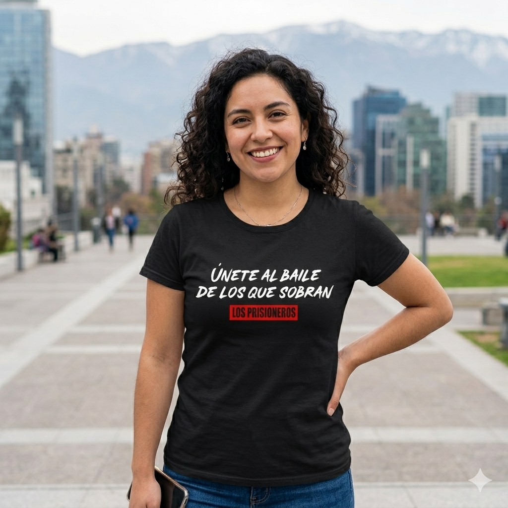 Polera Negra Los Prisioneros Únete Al Baile Estampada 100% Algodón Estilo Rock-5