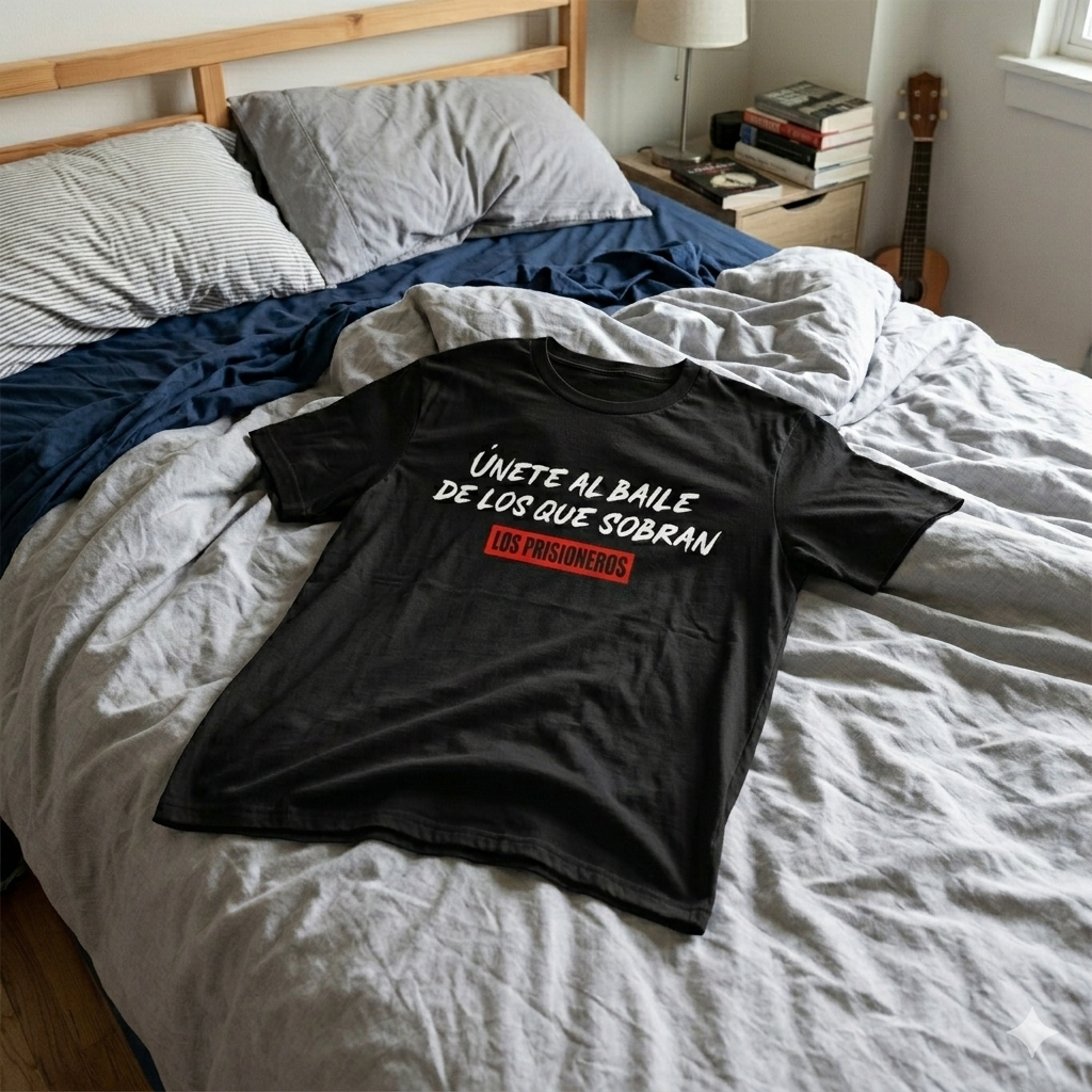 Polera Negra Los Prisioneros Únete Al Baile Estampada 100% Algodón Estilo Rock-6