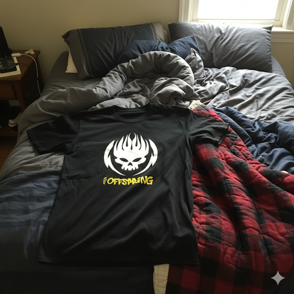 Polera Negra The Offspring Estampada 100% Algodón Estilo Rock-6