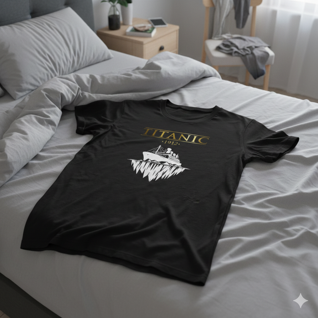 Polera Negra Titanic La Película Estampada 100% Algodón Estilo Películas-6