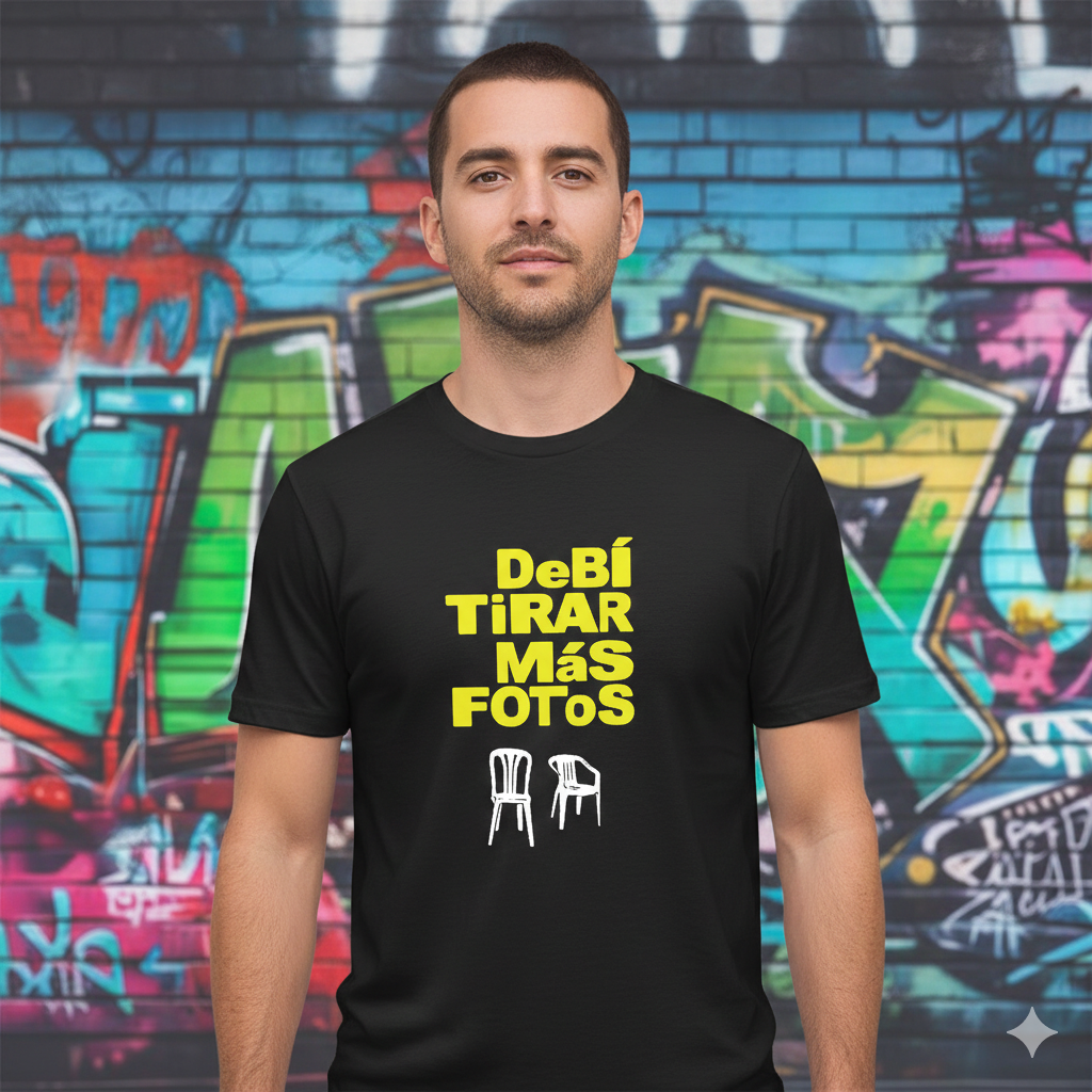 Polera Negra Bad Bunny - Debí Tirar Mas Fotos / Estampada 100% Algodón estilo-2