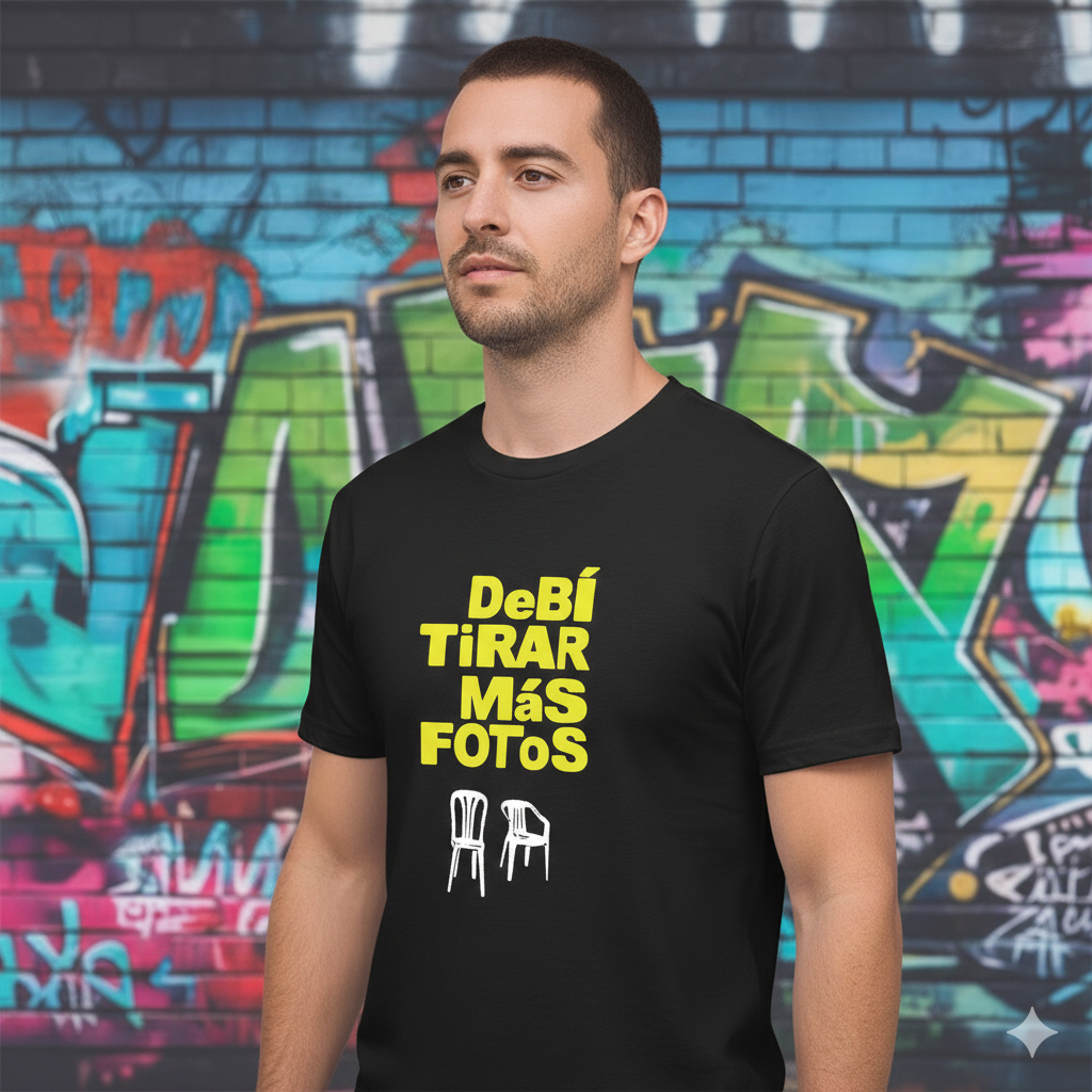 Polera Negra Bad Bunny - Debí Tirar Mas Fotos / Estampada 100% Algodón estilo-4