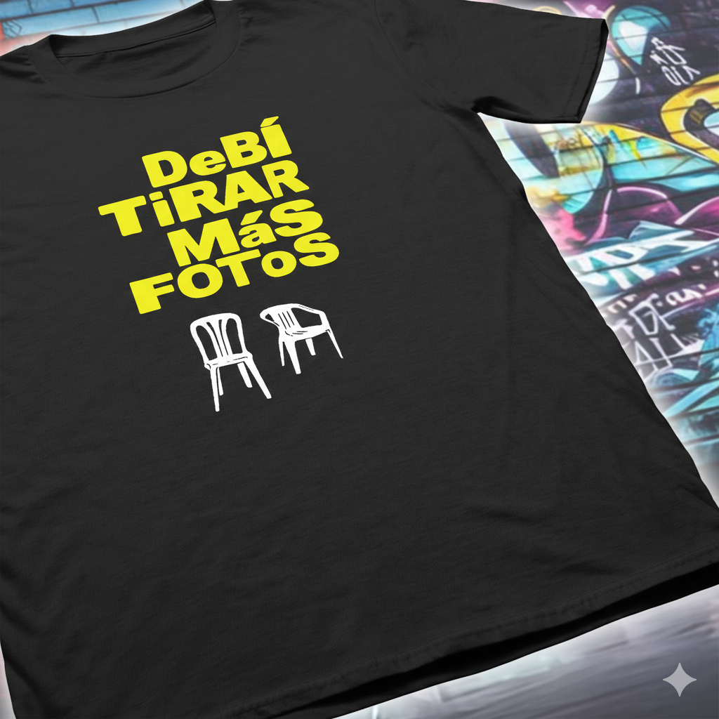 Polera Negra Bad Bunny - Debí Tirar Mas Fotos / Estampada 100% Algodón estilo-5