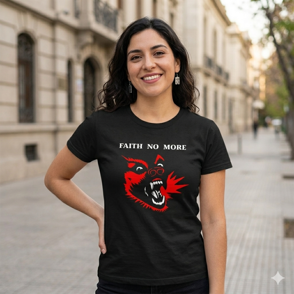 Polera Negra Faith No More King for a Day... Fool for a Lifetime Estampada 100% Algodón-3
