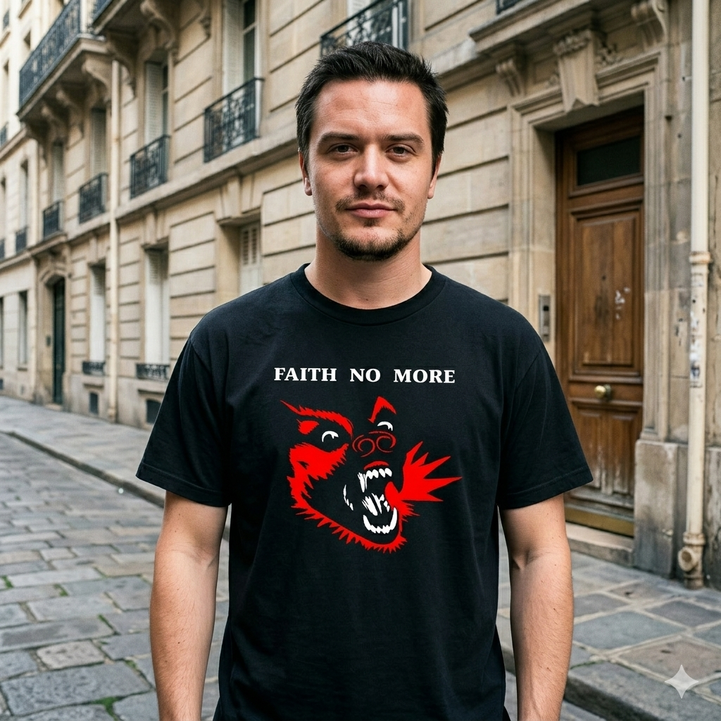 Polera Negra Faith No More King for a Day... Fool for a Lifetime Estampada 100% Algodón-4