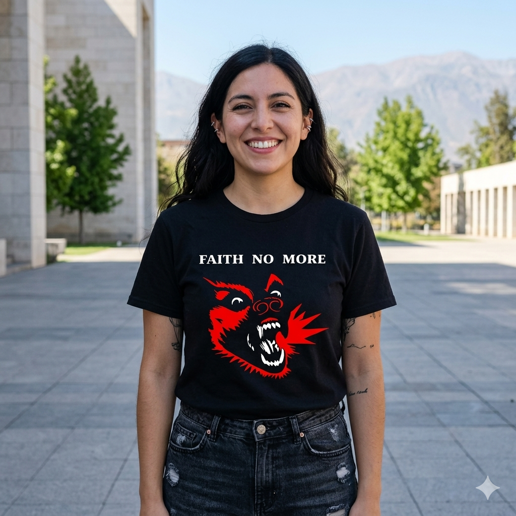 Polera Negra Faith No More King for a Day... Fool for a Lifetime Estampada 100% Algodón-5