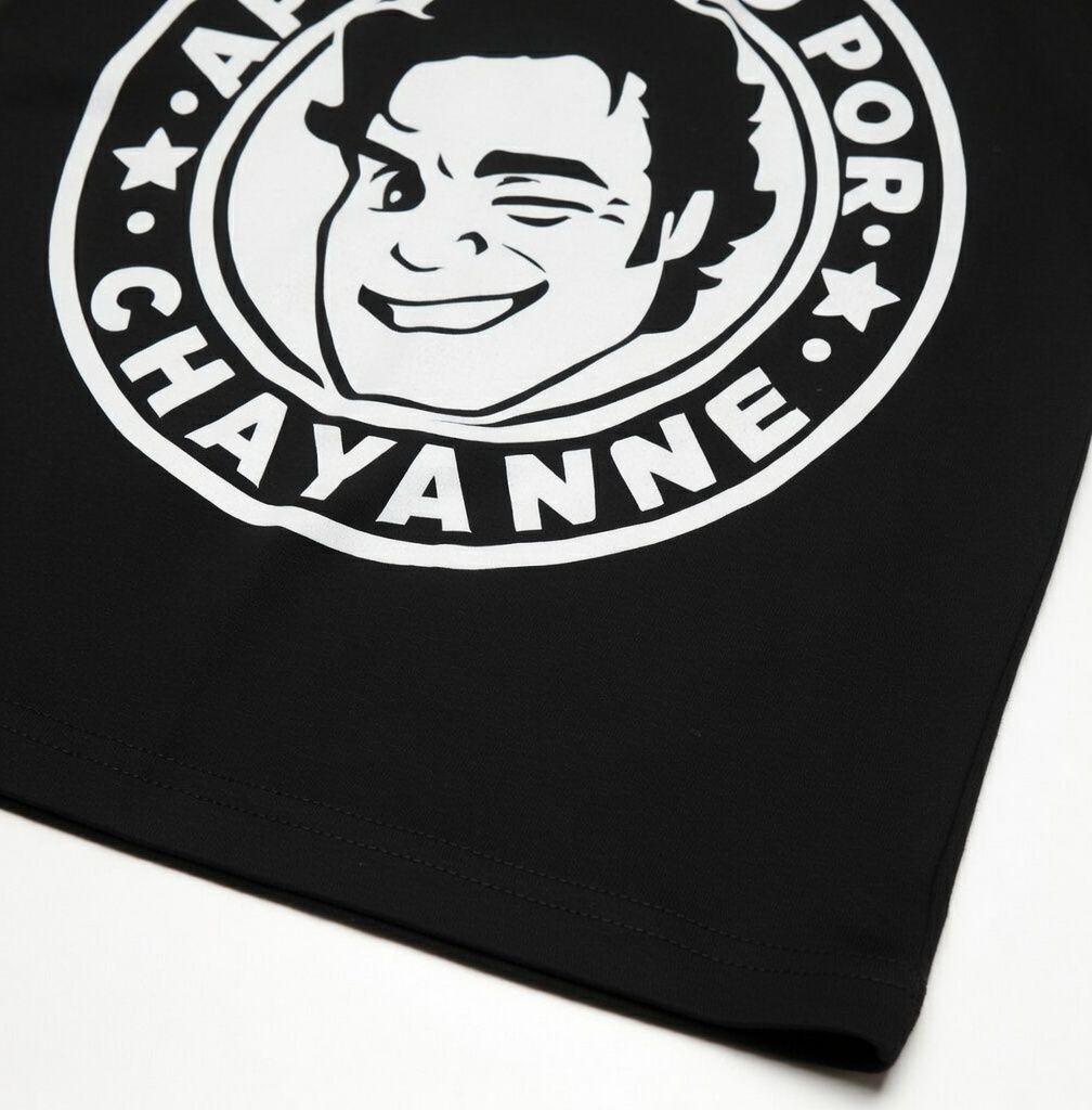Polera Negra Aprobado por Chayanne Estampada 100% Algodón estilo música-5