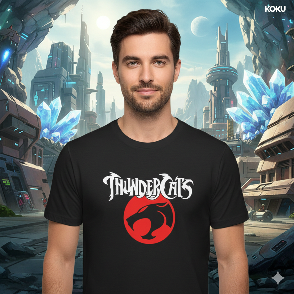 Polera Negra ThunderCats Estampada 100% Algodón Estilo Retro-2