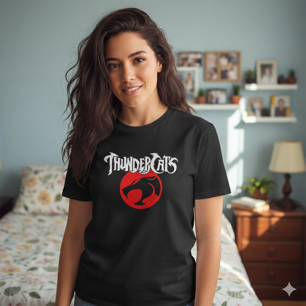 Polera Negra ThunderCats Estampada 100% Algodón Estilo Retro-5
