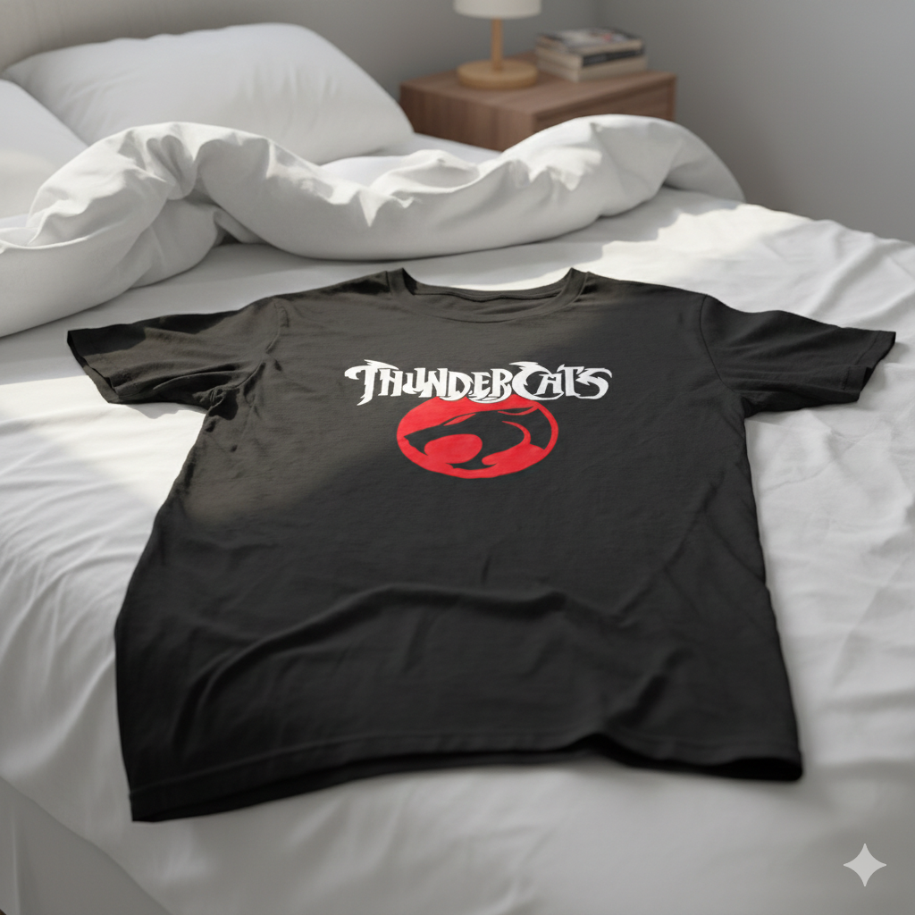 Polera Negra ThunderCats Estampada 100% Algodón Estilo Retro-6