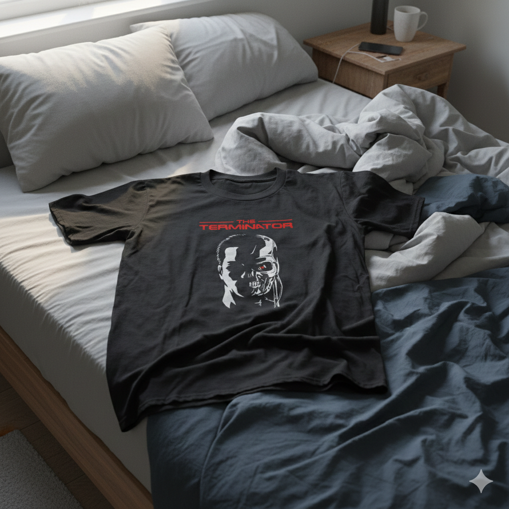 Polera Negra The Terminator Estampada 100% Algodón Estilo Películas-6