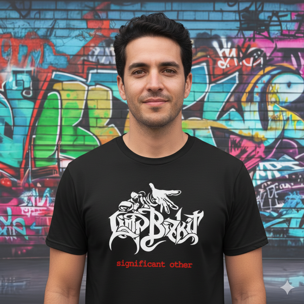 Polera Negra Limp Bizkit Significant Other Estampada 100% Algodón Estilo Rock-2