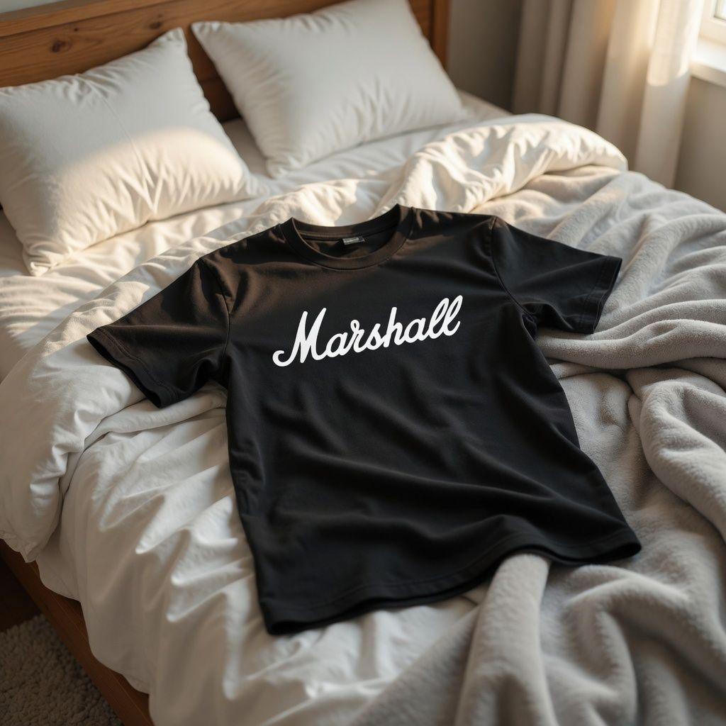 Polera Negra Marshall Music 100% Algodón Estilo Música Rock-6