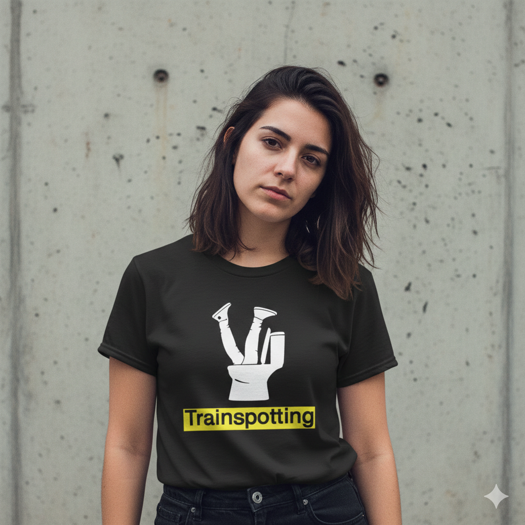 Polera Negra Trainspotting Estampada 100% Algodón Estilo Películas-5