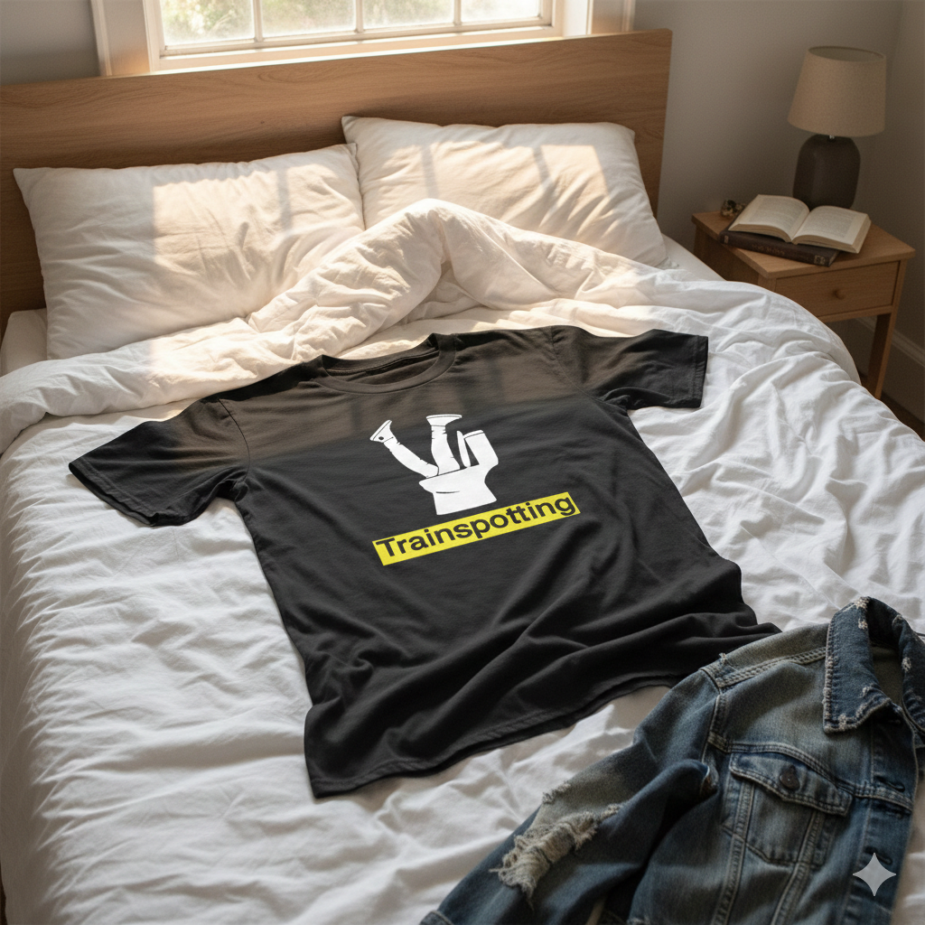 Polera Negra Trainspotting Estampada 100% Algodón Estilo Películas-6