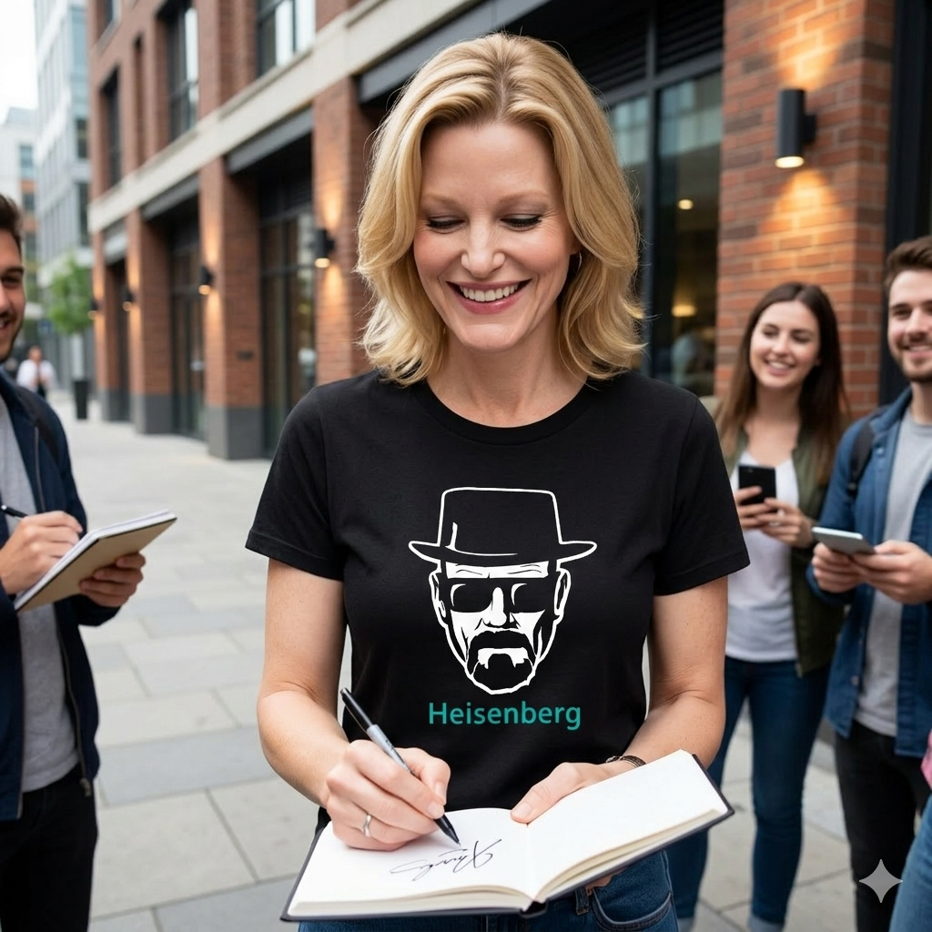 Polera Negra Breaking Bad HeisenbergEstampada 100% Algodón Estilo-3