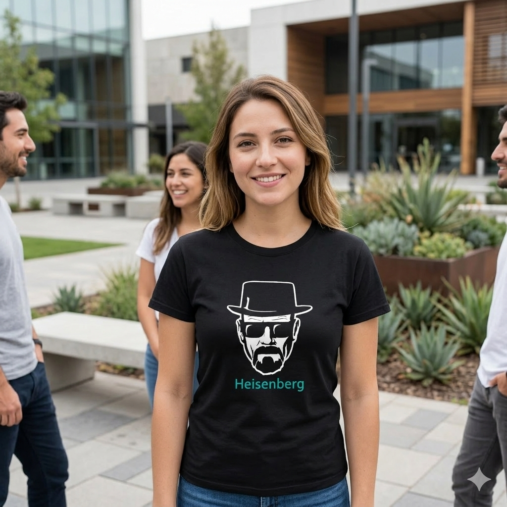 Polera Negra Breaking Bad HeisenbergEstampada 100% Algodón Estilo-5