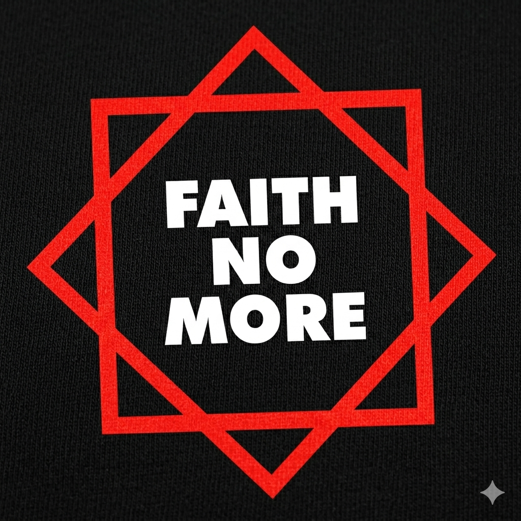 Polerón Negro Faith No More Estampado Estilo Rock-1