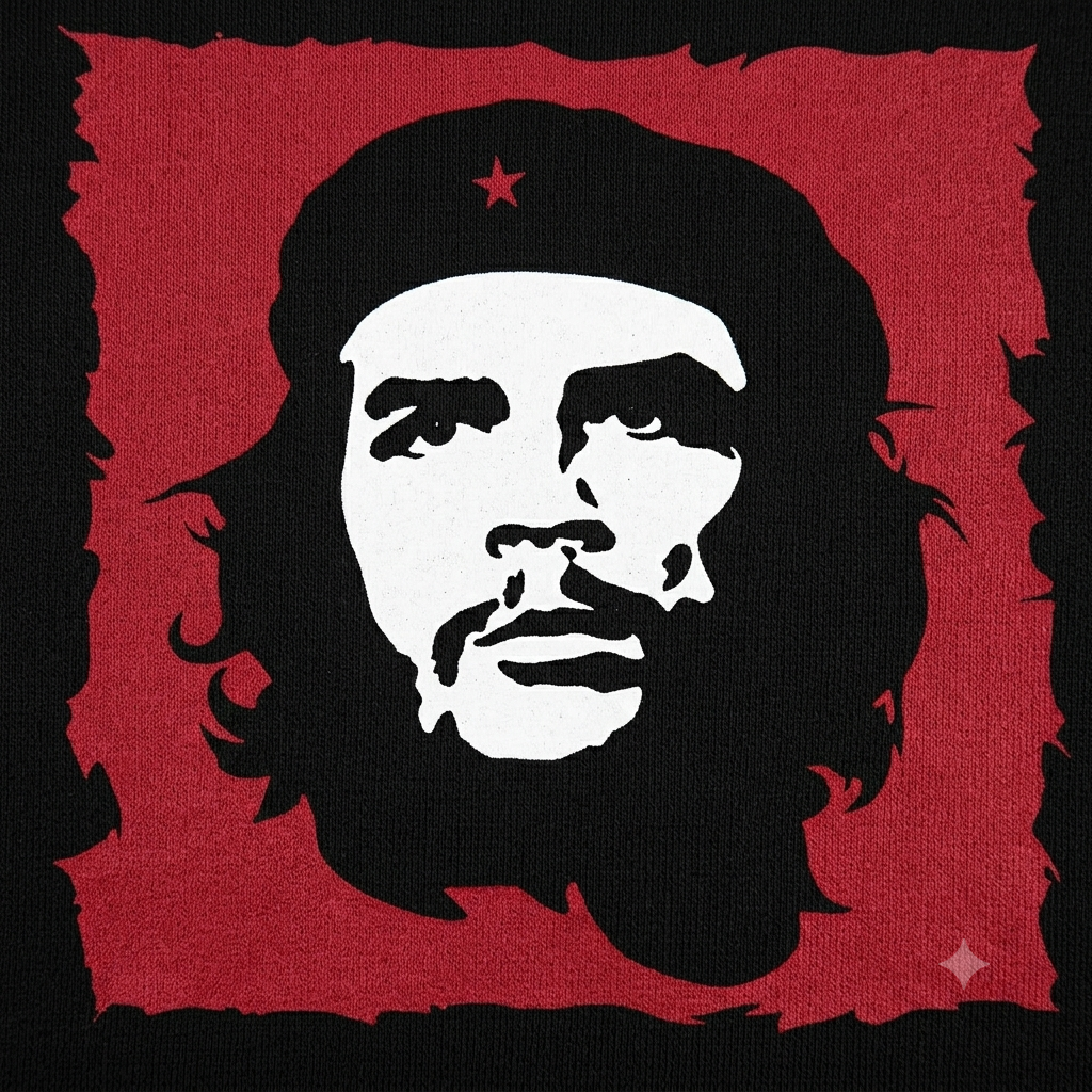 Polerón Negro Che Guevara Estampado Estilo Presente!-1