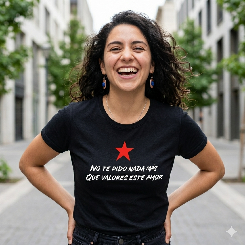 Polera Negra Los Prisioneros No Te Pido Nada Más 100% Algodón estilo rock-3