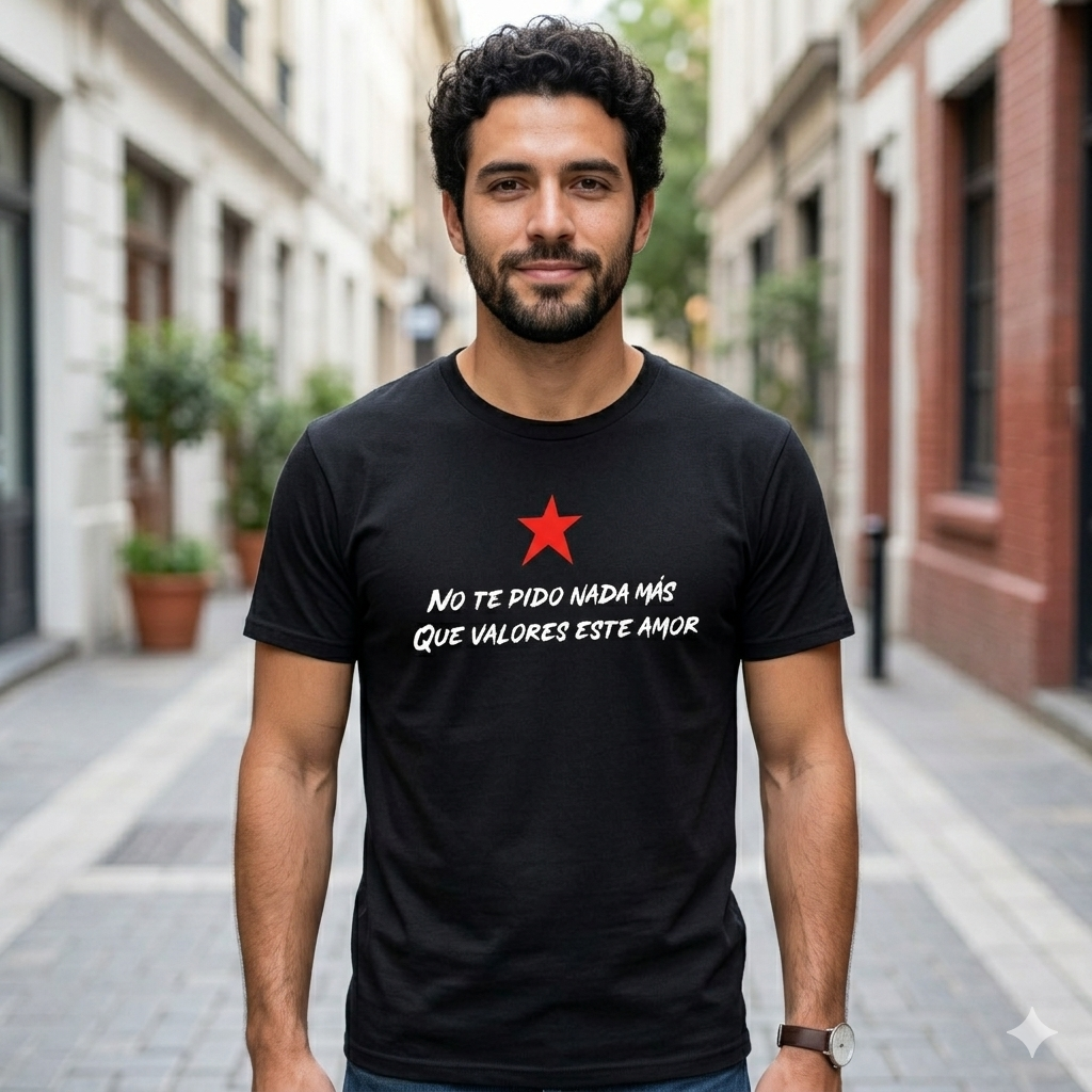 Polera Negra Los Prisioneros No Te Pido Nada Más 100% Algodón estilo rock-4