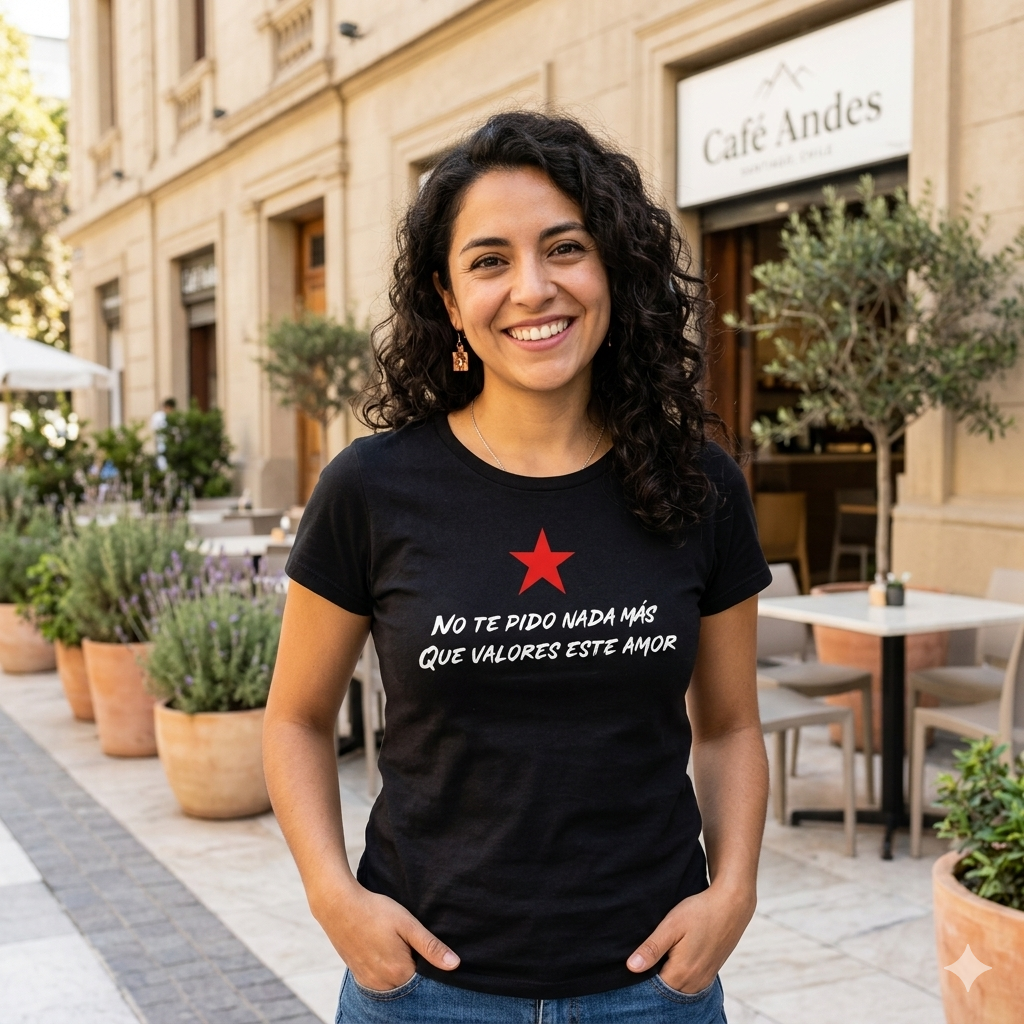 Polera Negra Los Prisioneros No Te Pido Nada Más 100% Algodón estilo rock-5