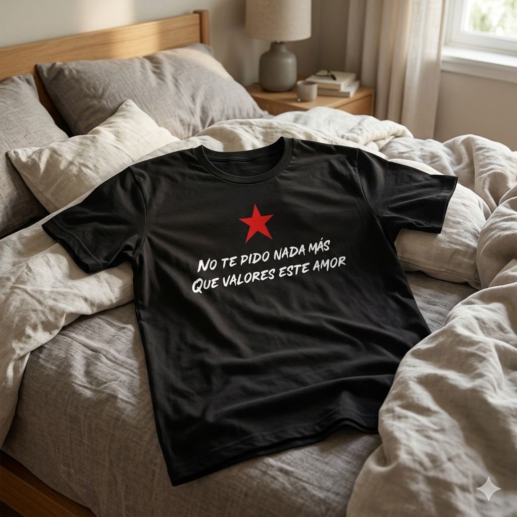 Polera Negra Los Prisioneros No Te Pido Nada Más 100% Algodón estilo rock-6