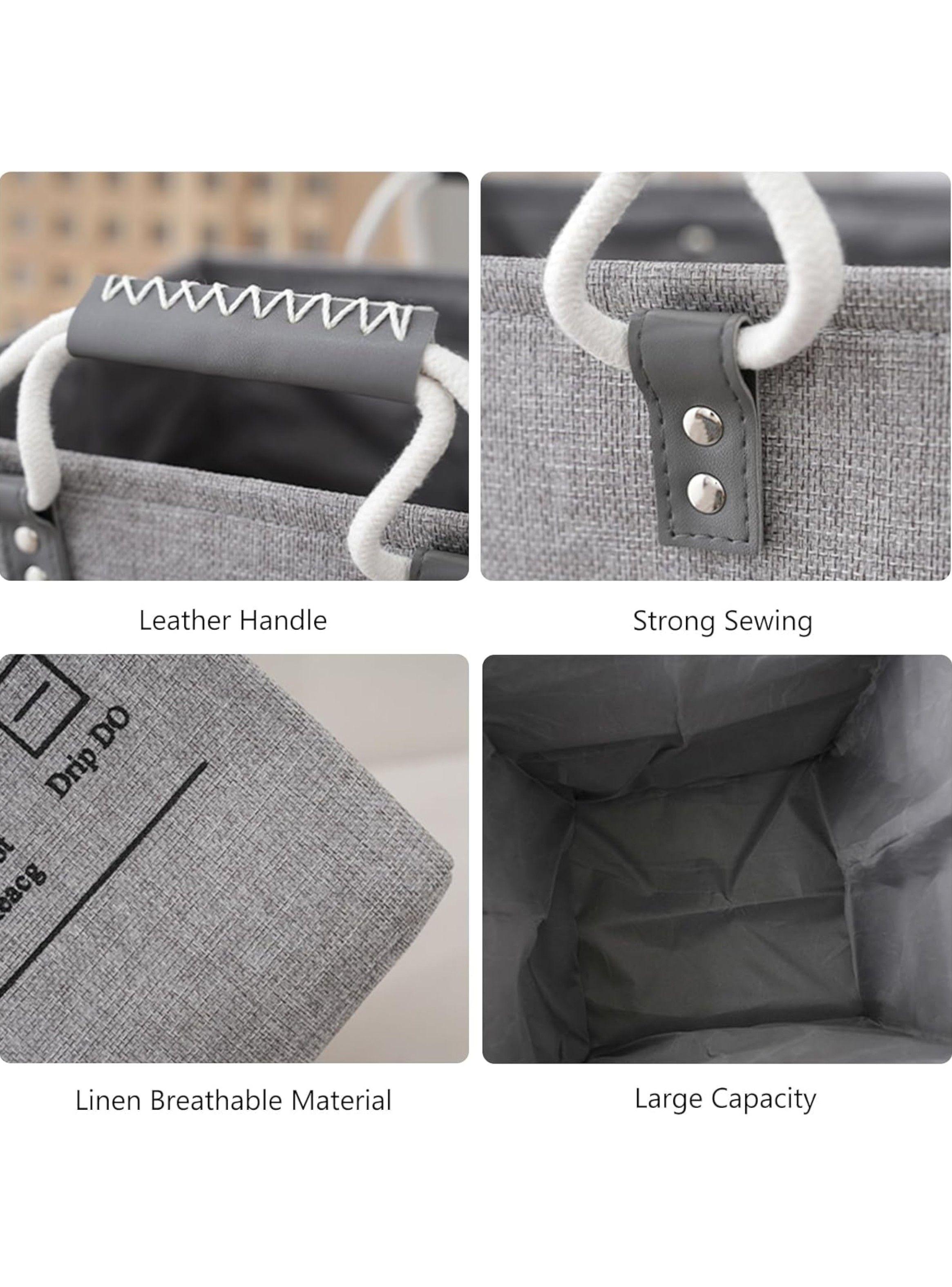 Cesta Canasto para ropa sucia Diseño Deluxe Gris-2