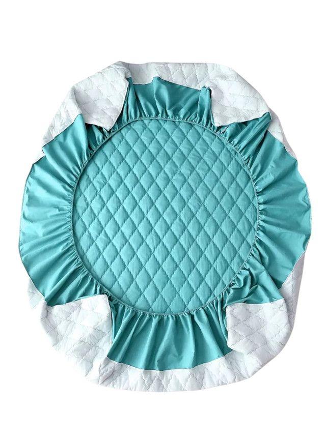 Cubrecolchón impermeable King + 02 fundas de almohada Verde-3