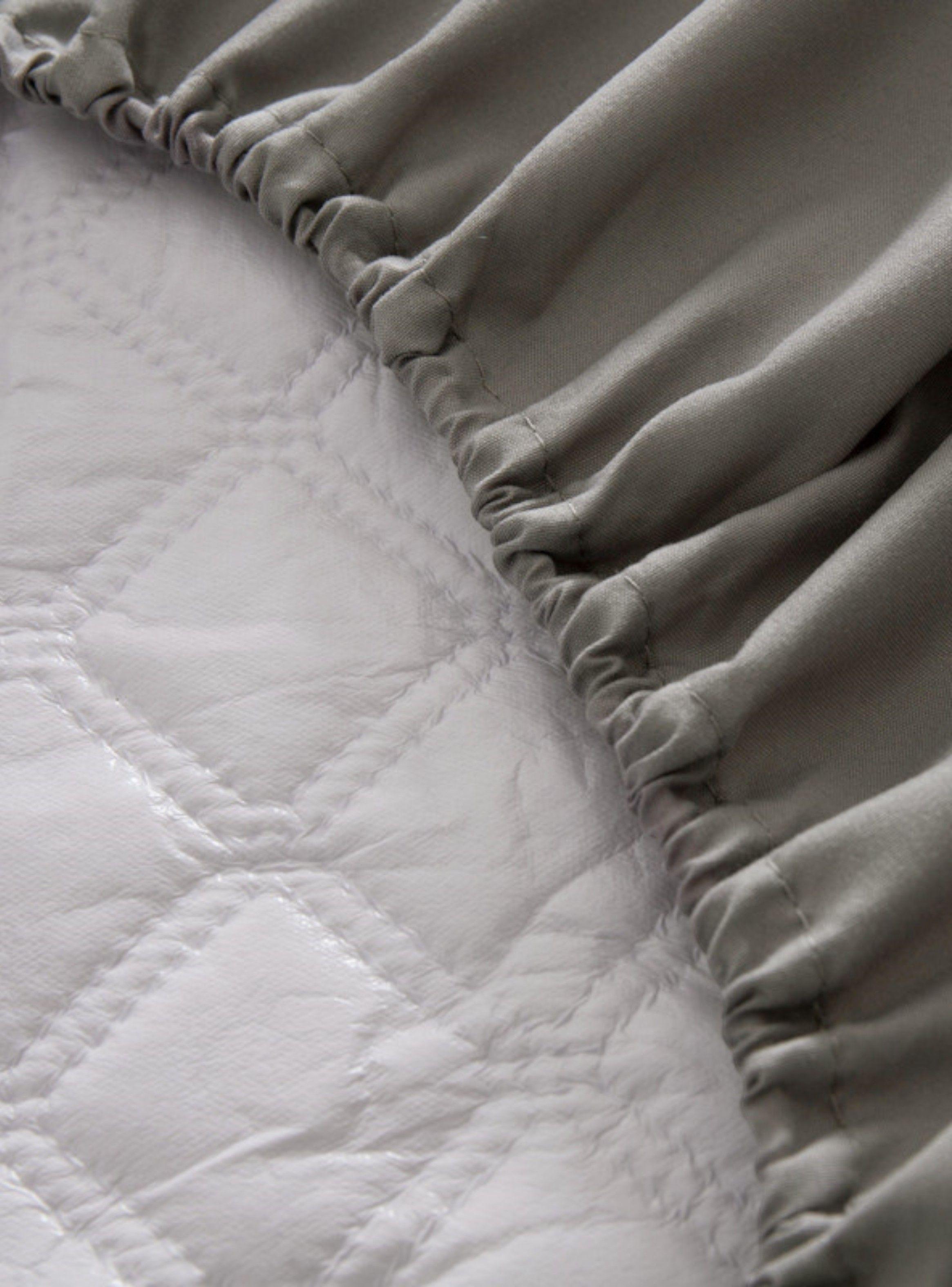 Cubrecolchón impermeable King + 02 fundas de almohada Arena-4