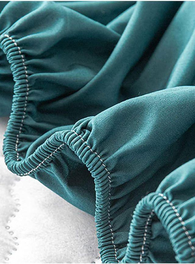 Cubrecolchón impermeable SuperKing + 02 fundas de almohada Verde-4