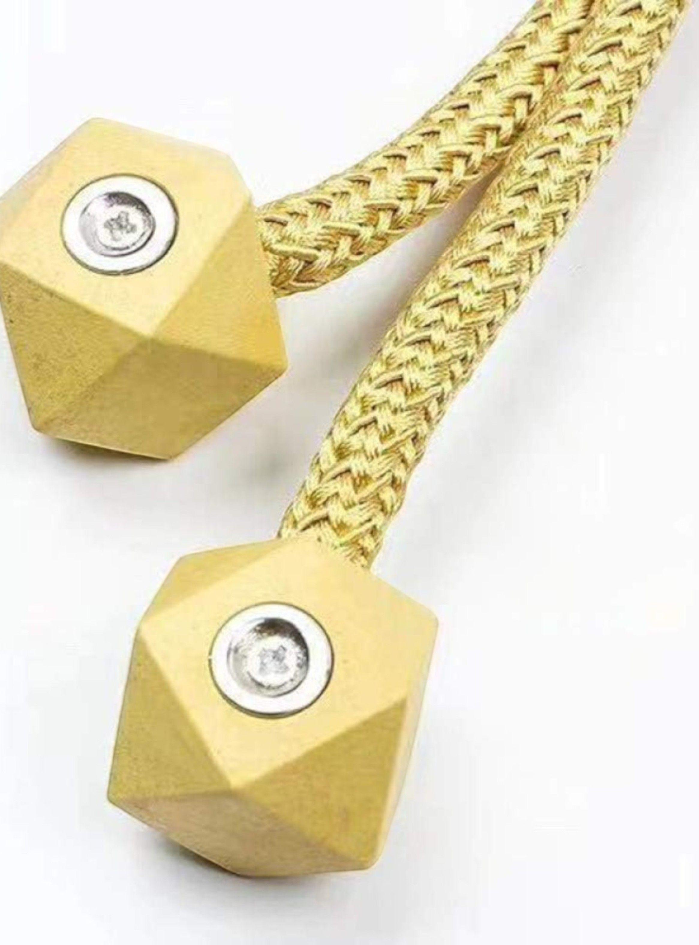 Pack De 02 Sujetadores-abrazaderas Magnéticas Para Cortinas - Gold-2