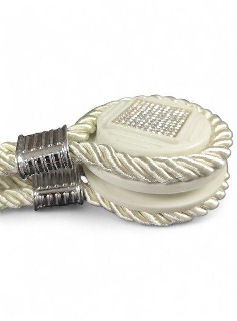 Pack De 02 Sujetadores Magnéticos Para Cortinas Joyas Beige-2