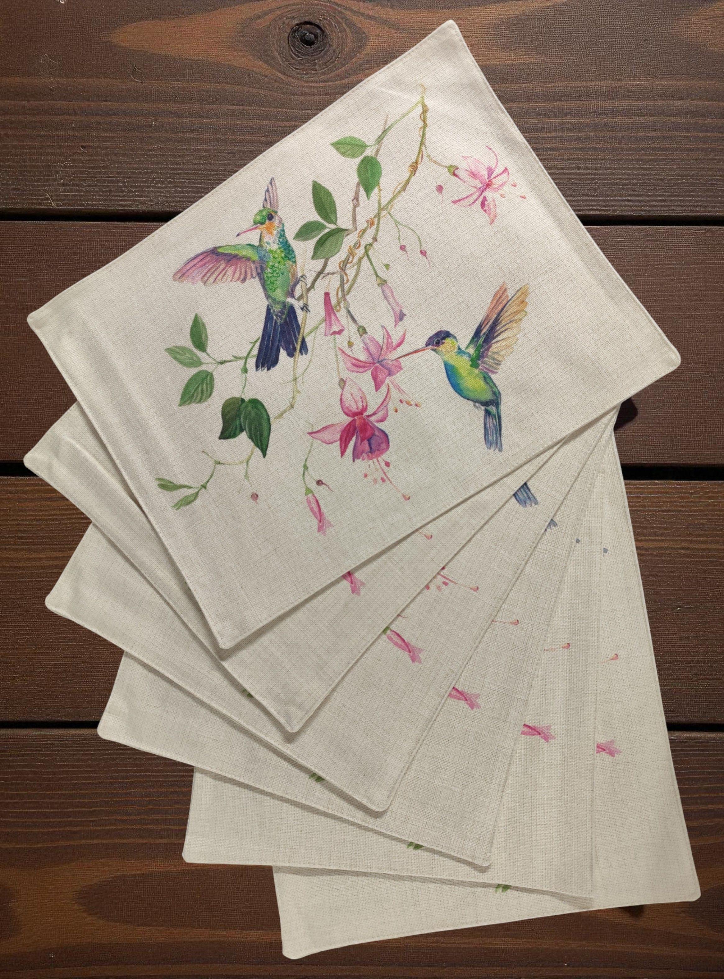 Set 6 Individuales de Lino 35x45 Repelente a Liquido antimancha md20-2